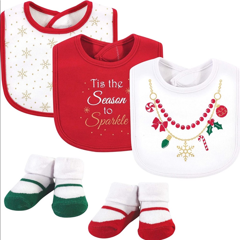 5-Piece Christian’s Bibs and Socks Set
